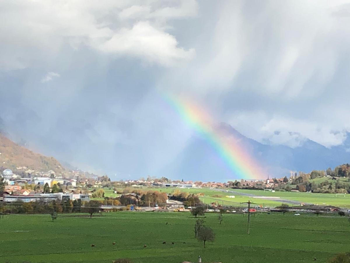 Gemuetliches Zuhause Mit Ausblick Lägenhet Wilderswil Exteriör bild
